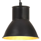 VidaXL Hängelampe rund 25 W E27 17 cm schwarz