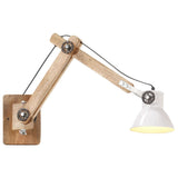 Vidaxl Wall Lamp Industrial runt E27 White