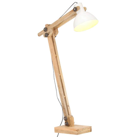 Vidaxl Stehlampe E27 Solid Mangohout Weiß