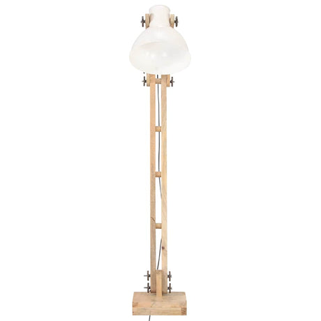 Vidaxl Stehlampe E27 Solid Mangohout Weiß