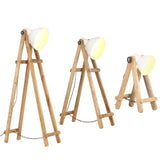 Vidaxl Floor lamps 3 ST E27 Solid Mangohout White