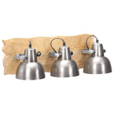 Vidaxx Industrie-Wandleuchte E27 68x23 cm Mangoholz silberfarben