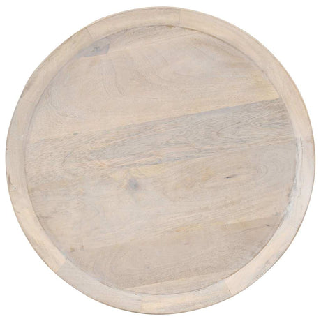 Vidaxl bijzettafel ø60x75 cm massief mangohout