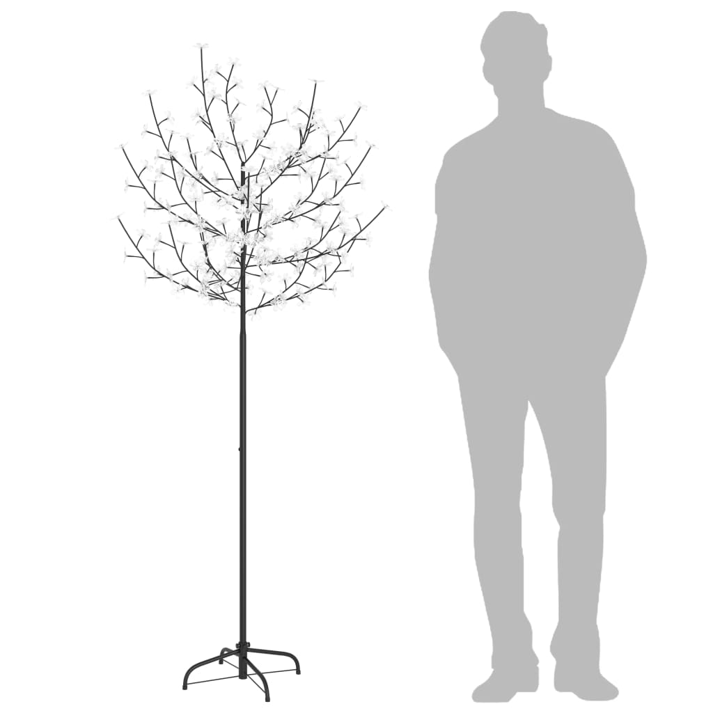 Vidaxl Árbol de Navidad 200 LED CHOM LIGHT BLANCA CHERRY BLOSSOM 180 cm