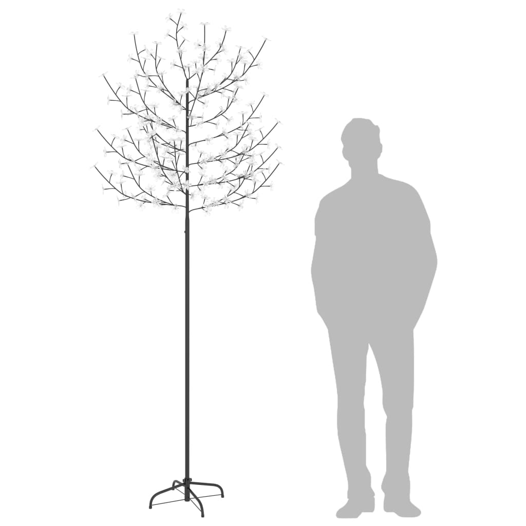 Vidaxl Árbol de Navidad 220 LED WHITE WHITE LIGHT BLOSSOM 220 cm