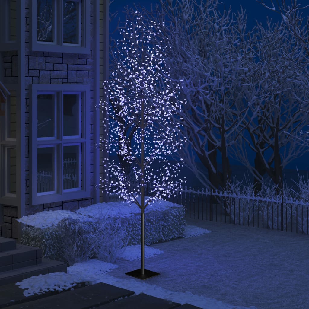 Vidaxl Árbol de Navidad 1200 LED Light Blue Cherry Blossom 400 cm