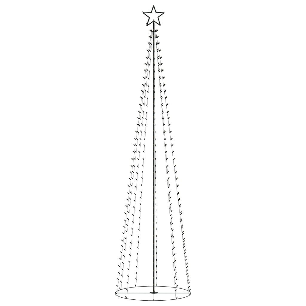 Vidaxl KegelKERSTBOOM 400 Warm -White LEDs 100x360 cm