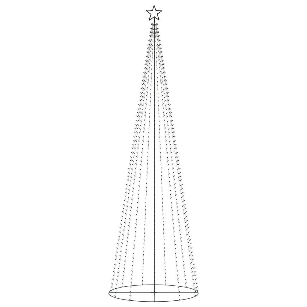 BIDAXL KELKESTBOOM 752 mångfärgade lysdioder 160x500 cm