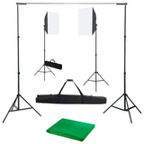 Vidaxl Photo Studio Set med softbox -lampor och bakgrund