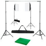 Vidaxl Photo Studio Zestaw z lampami i tłem Softbox