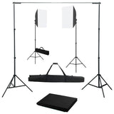 VidaXL Fotostudio-Set mit Softbox-Lichtern und Hintergrund