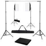 Vidaxl Photo Studio sett med softbox -lamper og bakgrunn