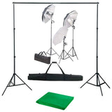 Vidaxl Photo Studio mam Lighting Set an Hannergrond