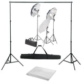 Vidaxl Photo Studio Set con set di illuminazione e sfondo