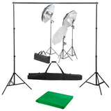 Vidaxl Photo Studio Set mit Beleuchtungsset und Hintergrund