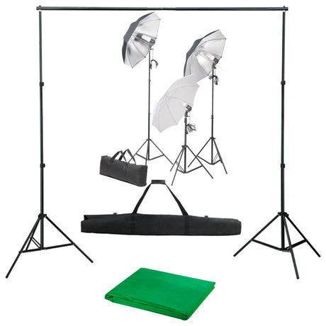 Vidaxl Photo Studio Set mit Beleuchtungsset und Hintergrund