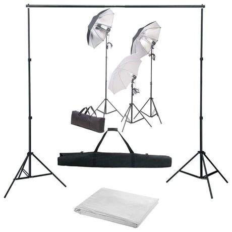 Vidaxxl Fotostudio-Set mit Beleuchtungsset und Hintergrund