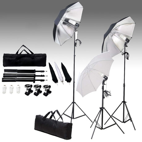 Vidaxxl Fotostudio-Set mit Beleuchtungsset und Hintergrund