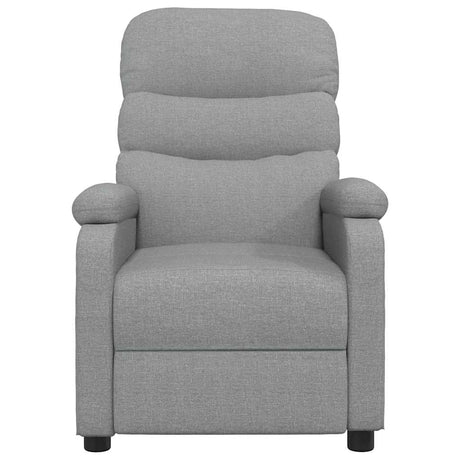 Vidaxl massagestoel stof lichtgrijs