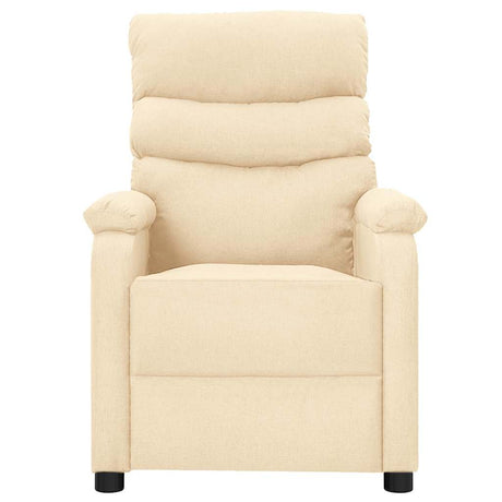 Vidaxl massagestoel stof crèmekleurig