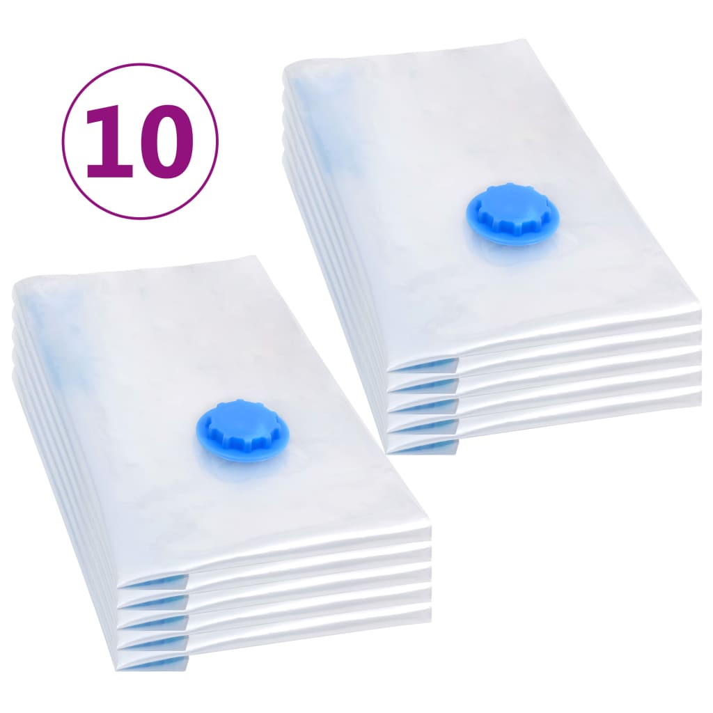 VidaXL Vacuum storage bags 10 st 60x40 cm