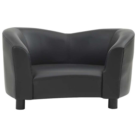 Vidaxl Hundebank 67x41x39 cm künstliches Leder schwarz