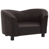 Vidaxl Hundebank 67x41x39 cm künstliches Lederbraun