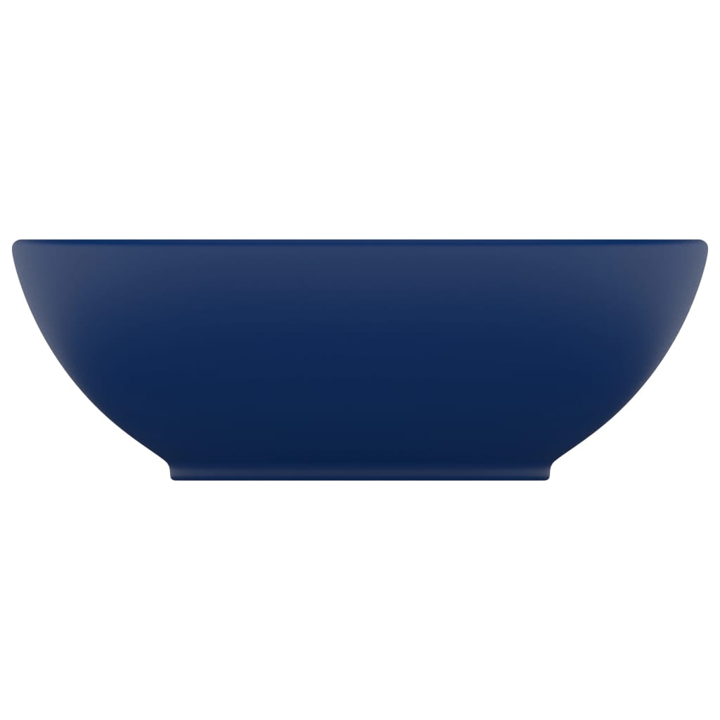 Vidaxl Washbasin Oval 40x33 cm Cerámico Matt Blue oscuro