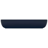 VIDAXL WASHBAIN RETTANGULAR 71 x 38 cm Keramikmatte dunkelblau