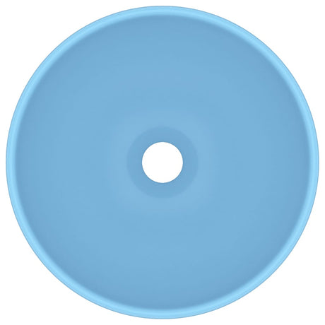 Vidaxl Washbeasin rund 32,5 x 14 cm Keramik Matt Hellblau