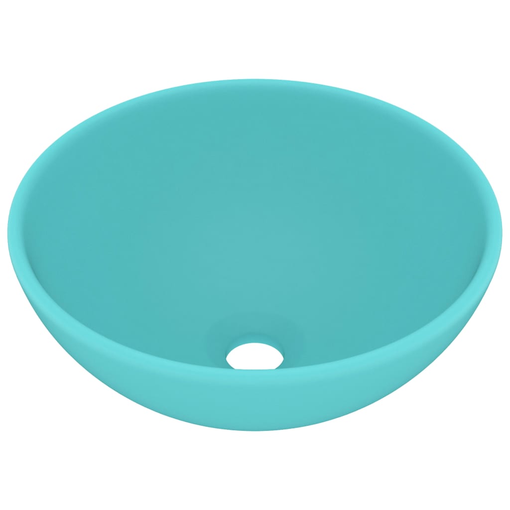 Vidaxl Washbasin Ronda 32.5x14 cm Cerámico Matt Light Green