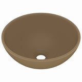 Vidaxl Washbasin około 32,5 x 14 cm krem ​​ceramiczny