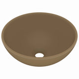 Vidaxl -Waschbecken um 32,5 x 14 cm Keramikmattencreme