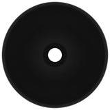 Vidaxl Washbeasin rund 32,5 x 14 cm Keramikmattschwarz