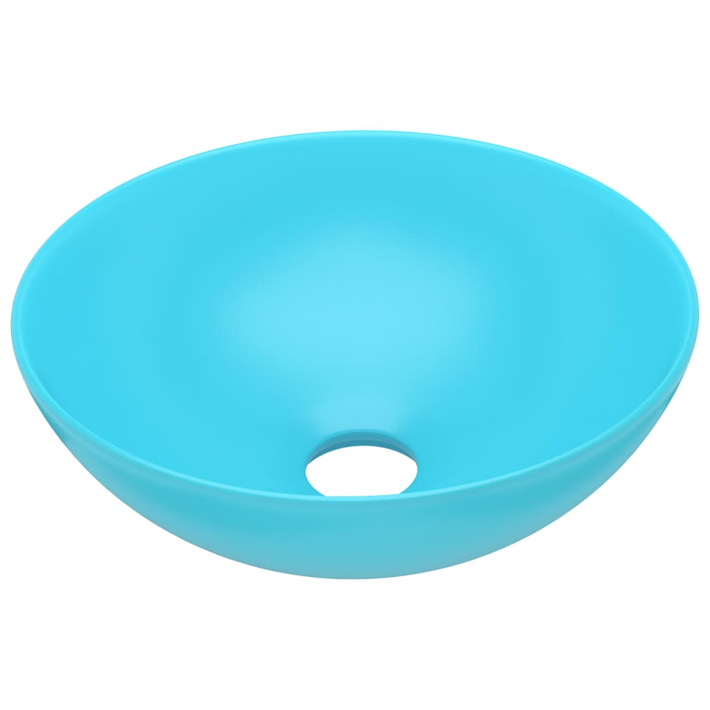 Vidaxl Washbasin Round Keramic Light Green