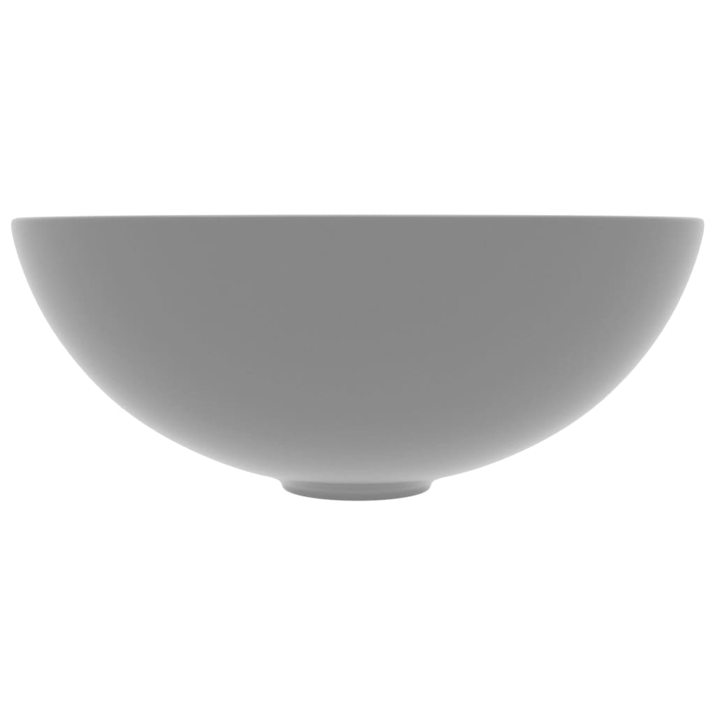 Vidaxl Washbasin Round Céramique Gris clair