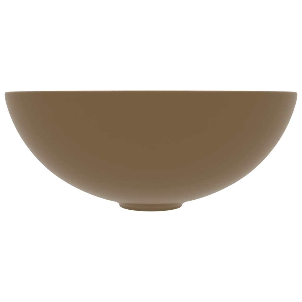 Vidaxl Washbasin Round keramic Matcream