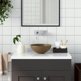 Vidaxl Washbasin Round keramic Matcream