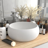 Vidaxl Washbasin około 40x15 cm ceramiczna mata biała