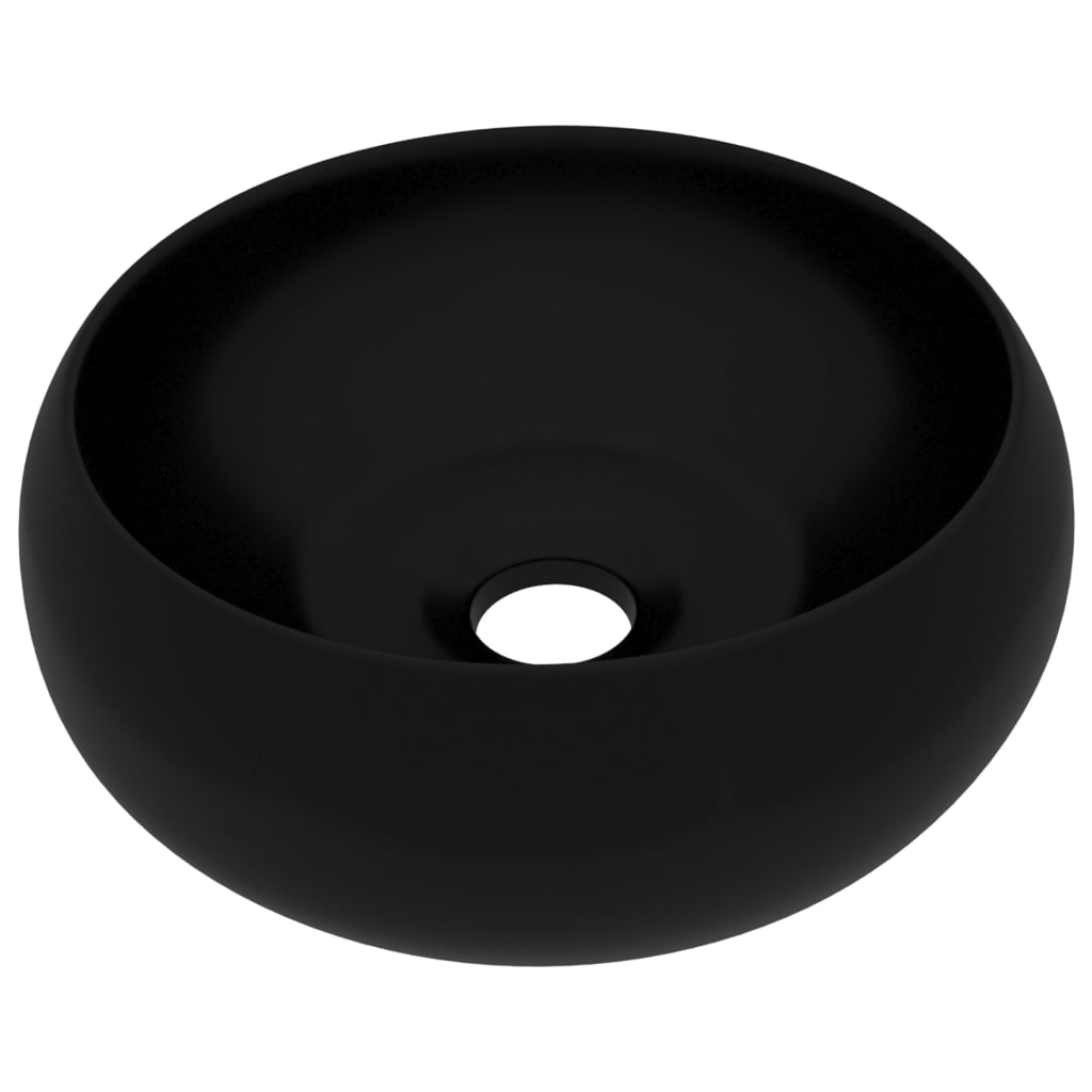 VidaXL Washbasin around 40x15 cm ceramic matte black