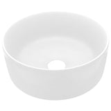 VIDAXL WASHBAIN Um 40x15 cm Keramikmatte weiß