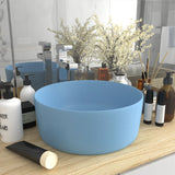 Vidaxl Washbasin Round 40x15 cm Céramique Matt bleu clair