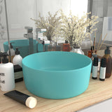 Vidaxl Washbasin Round 40x15 cm Céramique Matt Green clair