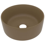 Vidaxl Washbasin kolem 40x15 cm keramického matcream