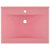 VIDAXL WASHBAIN mit TAP -Loch 60x46 cm Keramik Sole Pink