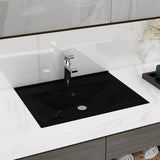 Vidaxl Washbasin med tapphull 60x46 cm keramisk matt svart