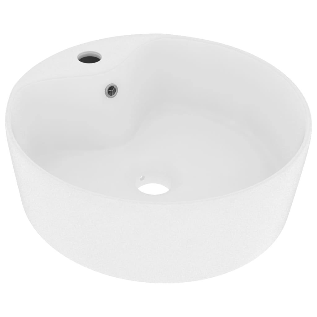 Vidaxl Washbasin med landing 36x13 cm keramisk matte hvit