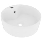 Vidaxl -Waschbecken mit Landung 36x13 cm Keramikmatte Weiß