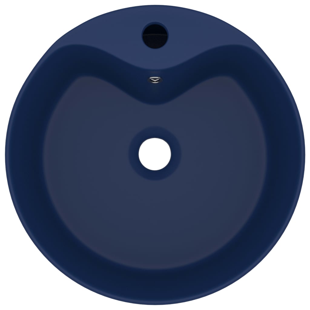 WADAXL WASHBASIN s přistáním 36x13 cm keramic Matt Dark Blue