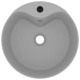 Vidaxl Washbasin con atterraggio 36x13 cm in ceramica grigio chiaro